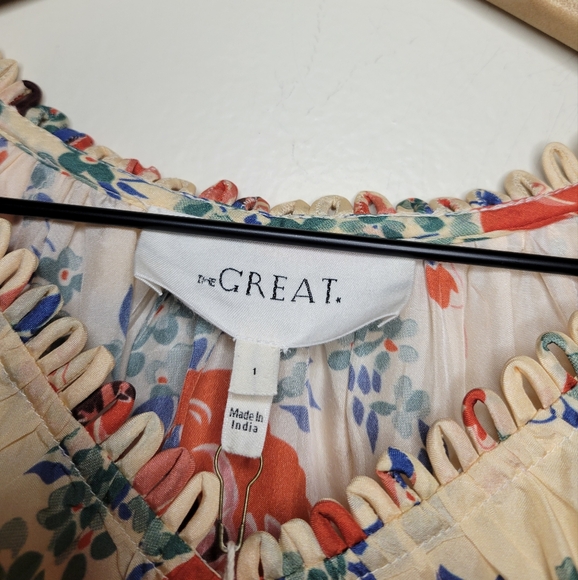 NWT The GREAT. The Vestige dress in echo rose print, designer 1 (small) - Picture 12 of 16